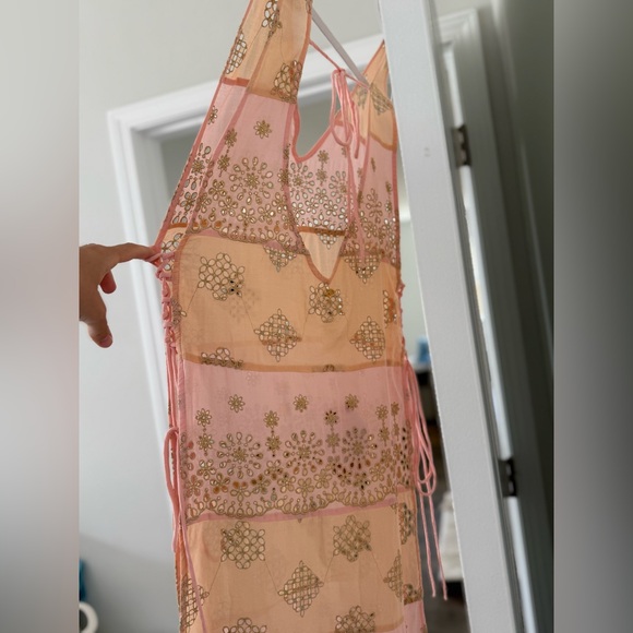 PQ Joy Eyelet Lace Cotton Tunic CoverUp, XS/S - Picture 2 of 6